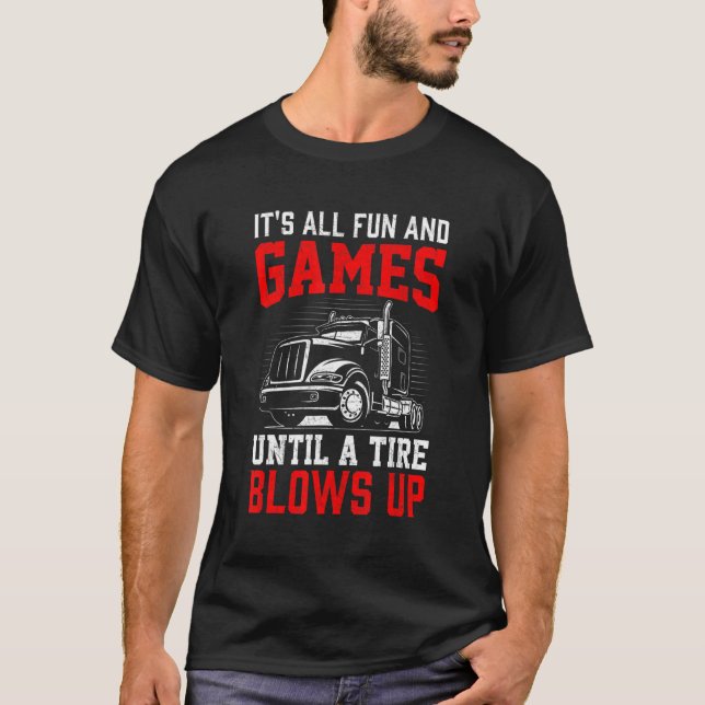Truck Driver Constructions Workers Coolest Vehicle T-Shirt (Front)