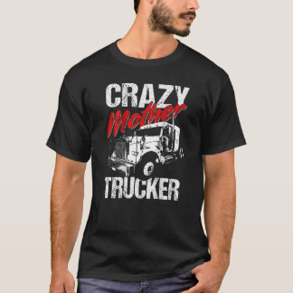Truck Driver Design On Back Of Clothing T-Shirt