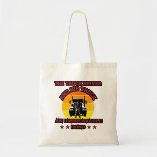 Truck Driver Male Strong Road Bond Pride Design Tote Bag