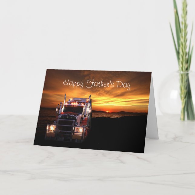 Truck Drivers Father's Day Card (Front)