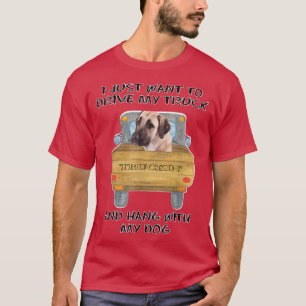 Truck Driving Dog Anatolian Shepherd Dog  T-Shirt