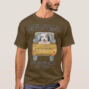 Truck Driving Dog Coton de Tulear  T-Shirt