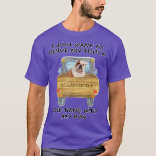 Truck Driving Dog French Bulldog 2 T-Shirt