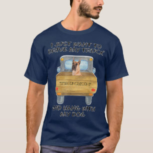 Truck Driving Dog Great Dane  T-Shirt