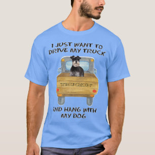 Truck Driving Dog Miniature Schnauzer 2 T-Shirt