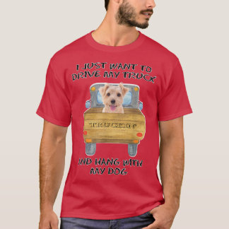 Truck Driving Dog Norfolk Terrier T-Shirt