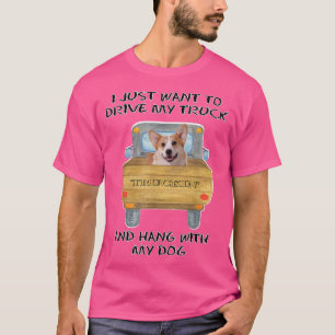Truck Driving Dog Pembroke Welsh Corgi T-Shirt