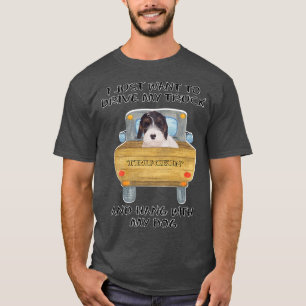 Truck Driving Dog Sealyham Terrier T-Shirt