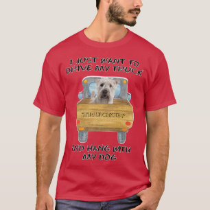Truck Driving Dog Soft Coated Wheaten Terrier  T-Shirt