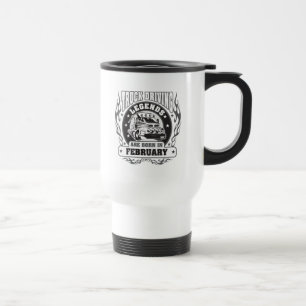Truck Driving Legends Are Born In February Travel Mug