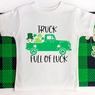 Truck Full of Luck Green Gnome with Irish Heart Baby T-Shirt
