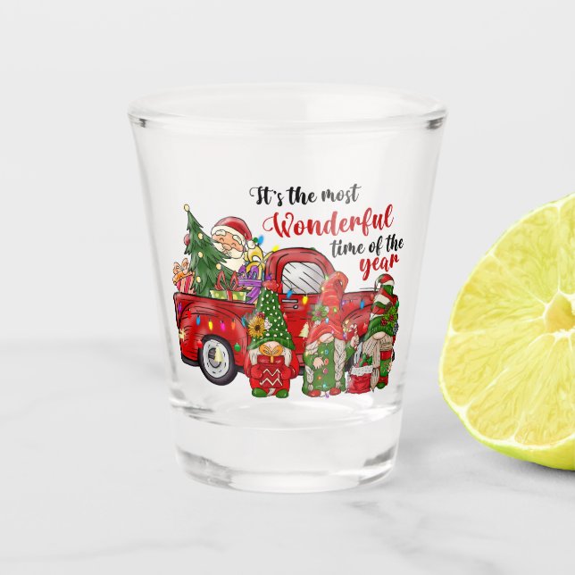 Truck Gnomes Shot Glass (Front)