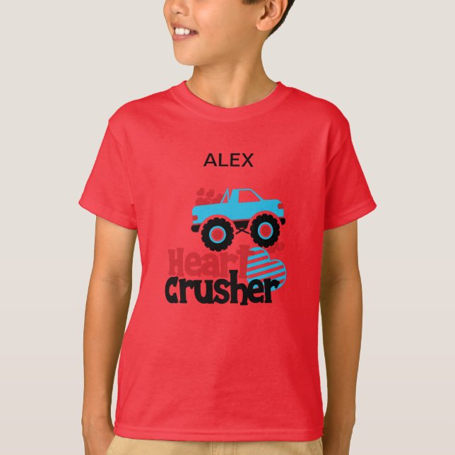 "TRUCK HEART CRUSHER"  T-SHIRT PERSONALIZED (Front)