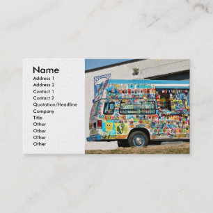 Truck - Ice Cream - Ice Cream headache Business Card