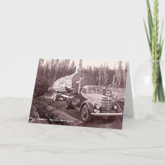 Truck Logging in Western Washington, 1940 Card