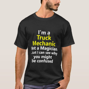 Truck Mechanic Job Pickup Diesel Monster Turbo T-Shirt