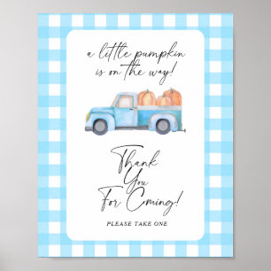 Truck pumpkin - Thank you for coming Poster