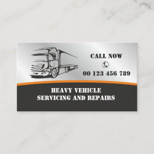 Truck Repair, Diesel Mechanic Business Card 