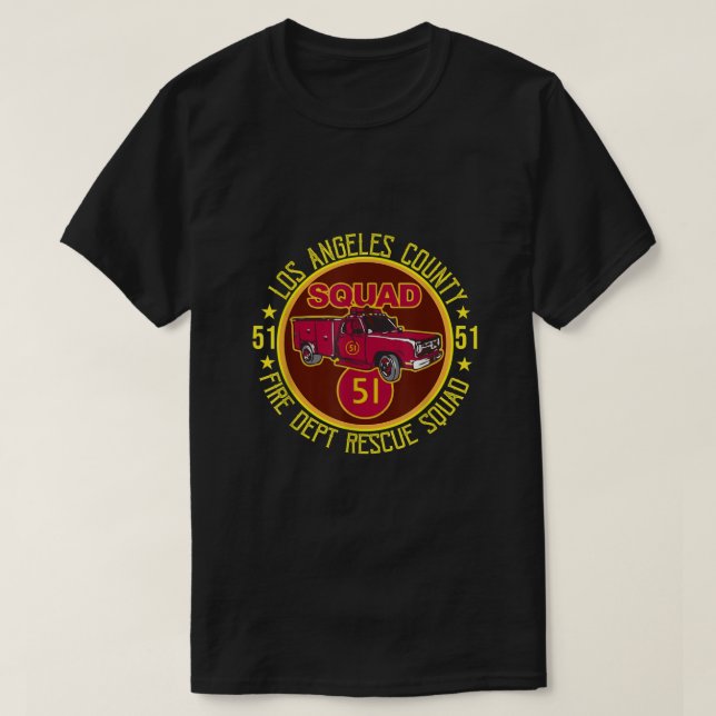 Truck Side 51 Emergency Squad Logo Essential  T-Shirt (Design Front)