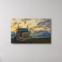 Truck Stop Sky wrapped canvas
