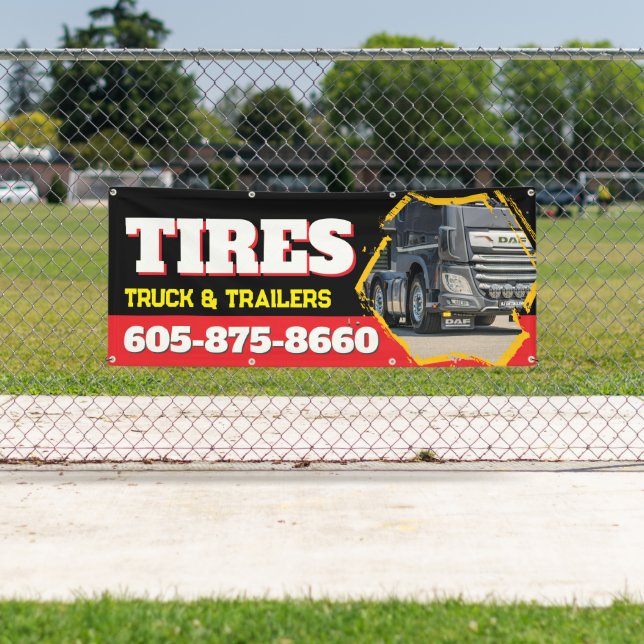 Truck Stop Tire Store Custom Banner (Insitu)