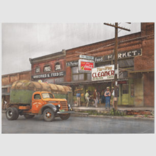 Truck - The city grocer 1939 Tissue Paper