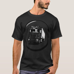 Truck truck drive button art gift idea T-Shirt