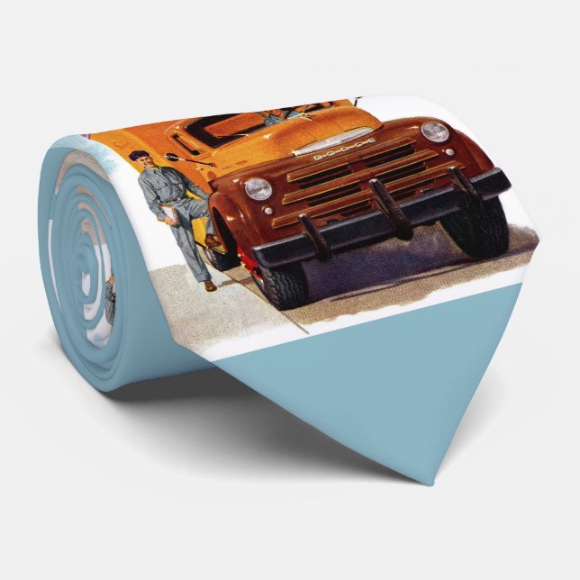 truck truckers truckin' tie (Rolled)