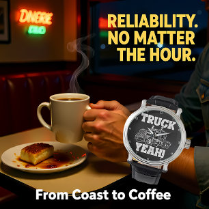 Truck Yeah! Black & White Watch