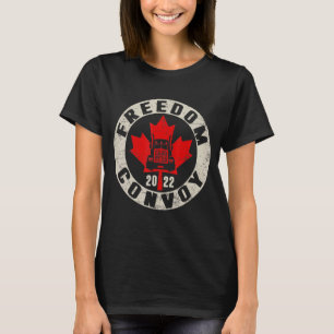 Truck Yeah Freedom Convoy 2022 Canada Retro Trucke T-Shirt