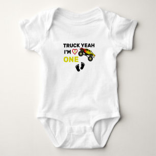 Truck Yeah I'm One Birthday tee, 1st Birthday tee
