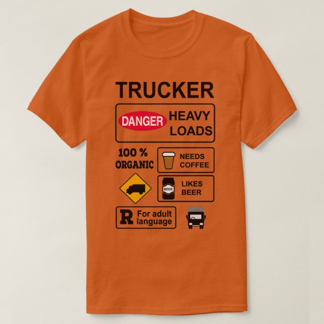 Trucker 6 T-Shirt (Design Front)