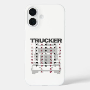 Trucker Acrostic Tireless Resistant Unstoppable iPhone 16 Case