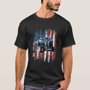 Trucker American Flag Truck Driver Truck Driver Gi T-Shirt