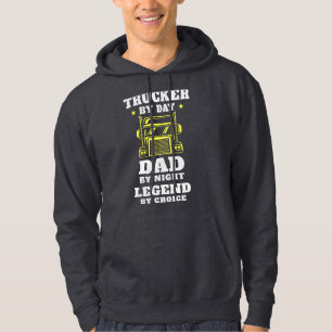 Trucker and Dad - Hero on the Road and at Home Hoodie