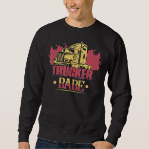 Trucker Babe Truck Driver Trucker Sweatshirt