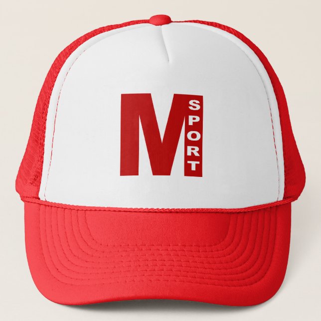   Trucker Cap  White/Red  MILANO  SPORT (Front)