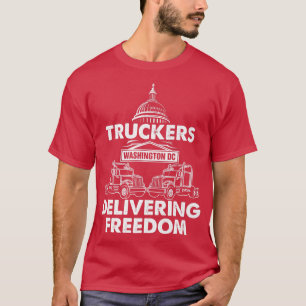 Trucker Convoy 2022 Truck Driver Freedom Convoy Wa T-Shirt
