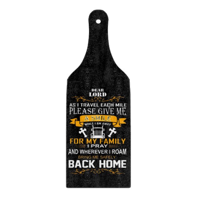 Trucker Cutting Board (Front)