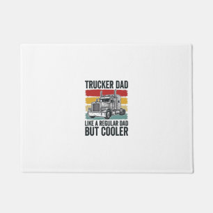 Trucker Dad Like a Regular Dad But Cooler Shirt_1 Doormat