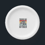 Trucker Dad Like a Regular Dad But Cooler Shirt_1 Paper Plate<br><div class="desc">Trucker Dad Like a Regular Dad But Cooler Shirt_1</div>