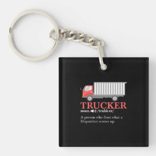 Trucker Definition Key Ring