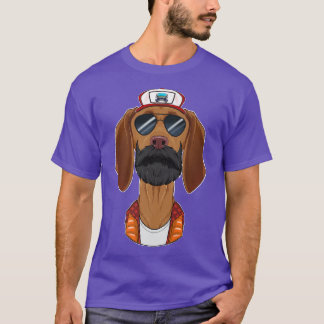 Trucker Dog I Truck Driver Vizsla  T-Shirt
