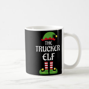 Trucker Elf Family Matching Group Christmas Coffee Mug