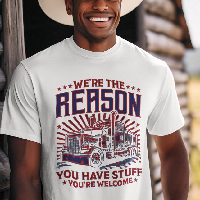 Trucker embodying road spirit! T-Shirt (Creator Uploaded)
