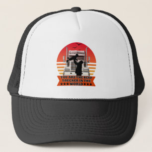 Trucker Father Baby Love Road Family Pride Design Hat