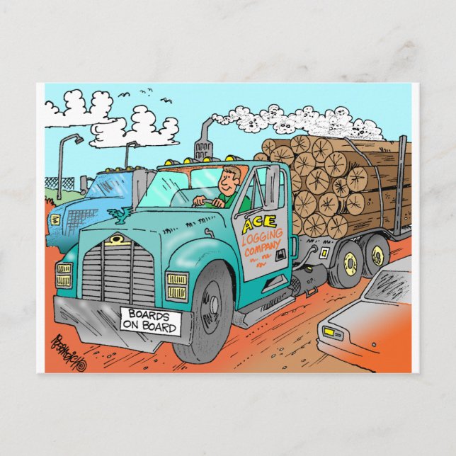 Trucker Gifts Postcard (Front)