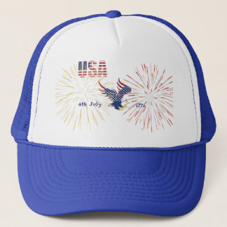 Trucker Hat America 4th July 
