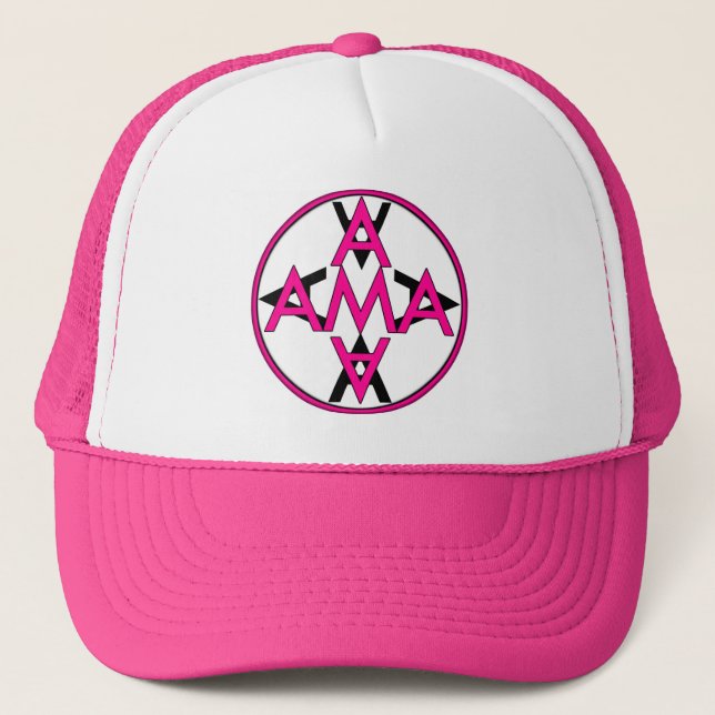 Trucker Hat - DJ Ama logo (Front)