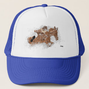 Trucker Hat : Ether by Horse or By Truck